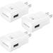 3-Pack New OEM Samsung fast Adaptive Wall Charger for Galaxy S7 S6 Note 5 4 Edge EP-TA20JWS / ECB-DU4EWE For Samsung Galaxy S6 Edge S7 Edge S8 S8+ S9 S9+ Note 8 9 - White