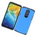 LG Stylo 5 Phone Case Protective Tuff Hybrid Drop Protection Shockproof Armor Dual Layer Heavy Duty Rubber Rugged Silicone Gel TPU Cover BLUE Ultra Slim Hard Frame Bumper Case Cover for LG Stylo 5