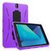 FIEWESEY for Samsung Galaxy Tab S3 9.7 SM-T820 Case Heavy Duty Impact Resistant Hybrid Protective Case Build in Kickstand for Samsung Galaxy Tab S3 9.7 T820 T825 T827 Series(Purple)