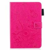 Tab A 10.1 Case Dteck PU Leather Flip Folio Stand Case Cover With Stylus Holder For Samsung Galaxy Tab A 10.1 inch T580 (NO S Pen Version) rose Butterfly