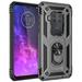 CoverON Motorola One Zoom Case with Magnetic Car Mount Compatible Ring Holder Kickstand Phone Cover - Resistor Series