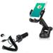 Type-C 3.1A Charger w Windshield Dash Car Mount L4J for Acer Liquid Jade Primo - Alcatel PulseMix 7 Idol 5S 5 4S - ASUS Zenfone V Live ROG Phone AR 6 5z 4 Pro - Blackberry Motion Key2