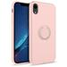 ZIZO REVOLVE Series for iPhone XR Case with Built In 360 Ring Holder Magnetic Mount and Kickstand Rose Quartz