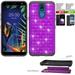 Phone Case For AT&T PREPAID LG Xpression Plus 2 Prepaid / LG Solo Case / LG K40 Case / LG Hormony 3 Case / Dual Layered shock absorbing Crystal Cover (Crystal Purple)