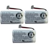 New! Genuine Uniden BBTY0651101 BT-1007 NiMH 600mAh DC 2.4V Rechargeable Cordless Telephone Battery (3-Pack)
