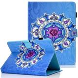 Allytech 10 Inch Tablet Case PU Leather Stand Cover for Fire HD 10 RCA 10 Viking Pro / Viking II 10.1 Dragon Touch X10 iPad 9.7 Galaxy Tab A 10.1 9.7 Surface Go Lenovo Tab E10 Mandala