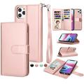 iPhone 11 Case Wallet Case iPhone XI 6.1 iPhone 11 PU Leather Case Njjex PU Leather Magnet Stand Wallet Credit Card Holder Flip Case 9 Card Slots Case For Apple iPhone 11 6.1 2019 -Rose Gold