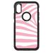 DistinctInk Custom SKIN / DECAL compatible with OtterBox Commuter for iPhone X / XS (5.8 Screen) - Pink & White Zebra Skin Stripes