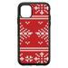 DistinctInk Custom SKIN / DECAL compatible with OtterBox Symmetry for iPhone 11 (6.1 Screen) - Red White Ugly Christmas Sweater - Christmas All Year