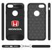 Honda Red Logo iPhone 7 Case TPU Shockproof Black Carbon Fiber Textures Stripes Cell Phone Case