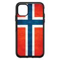 DistinctInk Custom SKIN / DECAL compatible with OtterBox Symmetry for iPhone 11 Pro MAX (6.5 Screen) - Norway Old Flag Red White Blue - Show Your Love of Norway