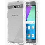 Tech21 White Clear EVO Check Anti-Shock Case TPU Cover for Samsung Galaxy J3 2017 Emerge J3 Prime Amp Prime-2 Express Prime-2 Sol 2 SM-J327 J327A