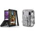 Beyond Cell [Tri Shield] Military Grade Armor Slim Case for LG K40 Solo LTE L423DL Xpression Plus 2 Harmony 3 with 600D Waterproof Material Nylon Pouch - (Deer Camo/ACU Pixel Camo)