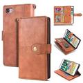 iPhone 6S Plus Wallet Case iPhone 6 Plus Case Allytech Vintage Style PU Leather Folio Flop Secure Fit Magnetic Closure Folding Case with Wallet/ Card Holder For iPhone 6S Plus/ iPhone 6 Plus Brown