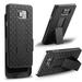 Samsung Galaxy Note 5 Black Combo Case Hard Shell Armor Carrying Holster Swivel Belt Clip Kickstand