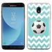 For Samsung Galaxy J7 Star / J7 Refine / J7 (2018) Case OneToughShield Â® TPU Gel Protective Slim-Fit Phone Case - Chevron/Teal/Soccer