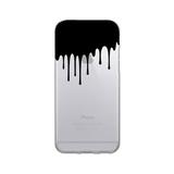 OTM Prints Clear Phone Case Black Drip - iPhone 6 Plus/7 Plus