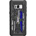 LIMITED EDITION - Authentic UAG- Urban Armor Gear Case for Samsung Galaxy S8 5.8 (NOT for S8 PLUS) Custom by EGO Tactical- Black Spartan Reverse (Thin Blue Line Police)