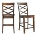 Picket House Furnishings Regan Counter Side Chair Set of 2 Only in Cherry