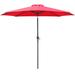Homall 9 FT Patio Umbrella Outdoor Table Market Umbrella with Easy Push Button Tilt for Garden Deck Backyard and Pool Black