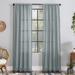 Clean Window Crushed Texture Anti-Dust Sheer Linen Blend Curtain Panel, Single Panel
