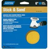 Norton Stick & Sand 6 in. Aluminum Oxide Pressure Sensitive Adhesive A290 Sanding Disc 40 Grit Extra