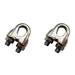 9/16 Zinc Plated Malleable Wire Rope Clip - 2 Pack