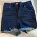 American Eagle Outfitters Shorts | American Eagle High Waist Dark Blue Shorts | Color: Blue | Size: 0