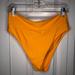 American Eagle Outfitters Swim | Aerie High Cut Cheeky Bikini Bottom | Color: Orange | Size: L