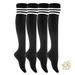 Meso Women's 4 Pairs Pack Truly Beautiful Knee-High Cotton Socks. Soft, Comfortable and Durable Size 6-9 RX02 (Assorted)
