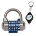 Master Lock 1534D Password Word Plus Combination Lock + LT Keychain Light