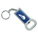 Kentucky KY Home State Bottle Opener Keychain Key Tag Chain - Textured Navy Blue