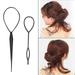 Ponytail Creator Plastic Loop Styling Tools Black Topsy Pony Tail Hair Braid