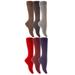 Meso Women's Big Girl's 5 Pairs Pack Supreme Knee High Wool Socks, Cozy and Comfy with Awesome Designs Size 6-9 M1412 5 Colors (w/o Claret)