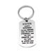 Stainless Steel Inspirational Tag Keychain Sister Brother You Are Brave Keyring Christmas Graduation Gift Key Chain