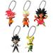 Dragon Ball Super Ultimate Deformed Mascot UDM Burst 27 Mini Figure Mascot Keychain - Set of 5