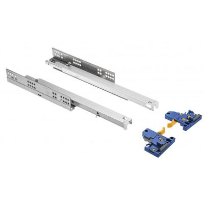 Schubladenschienen Unterflurführung Soft Close Schubladenauszug h 45mm Metall 350mm Image