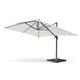 Parasol déporté solaire LED écru 3x4m