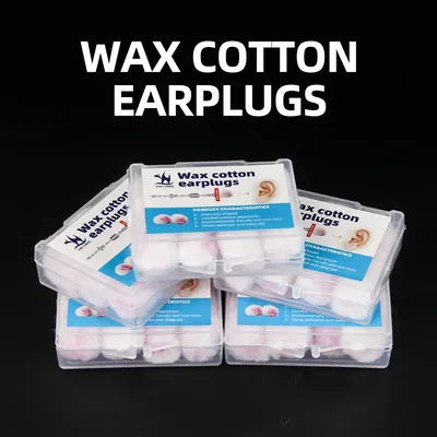 Bouchons d'oreille anti-bruit en coton pour voyage insonorisés réduction du bruit doux