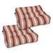 Water-Resistant 19 x 19 x 5 Inch Square Patio Seat Cushion, 2-Pack