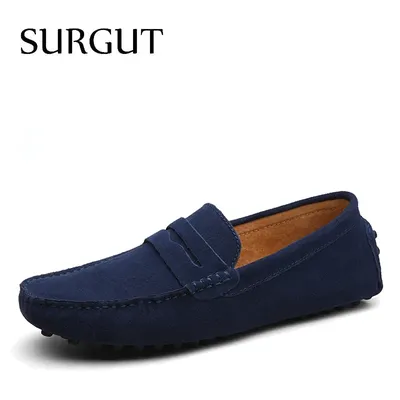 SUGRUT – mocassins à enfiler pour hommes chaussures d'été de haute qualité souples et plates
