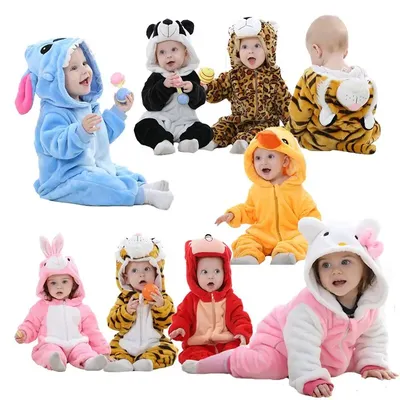 Barboteuse pour bébé, costume animal, pyjama unisexe, vêtements pour bébés garçons et filles,