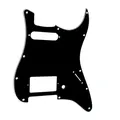 Pickguard de guitare noir à 3 plis pour Fender Stratocaster HS Single Strat Humbucker