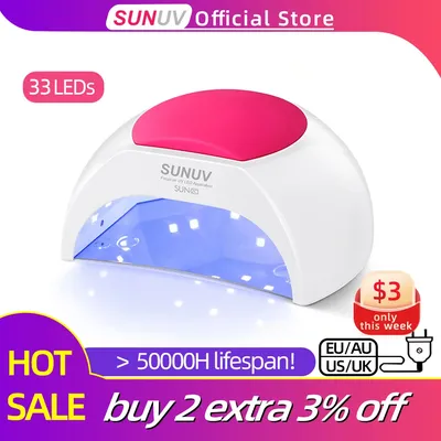SUNUV SUN2C – lampe UV pour ongles sèche-ongles pour Gel UV led capteur infrarouge avec coussin en