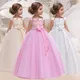 PLBBFZ-Robe Tutu à Fleurs pour Fille Vêtements Longs Costume de Première Communion Princesse