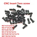 Vis Torx pour outil de rechange en carbure barre de coupe à lame en acier allié 50pcs M2 M2.5 M3