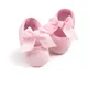 Chaussures de princesse antidérapantes pour bébé fille en coton à nœud papillon pour les premiers