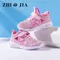 Nouveaux enfants maille chaussures décontractées fille baskets enfants chaussures de Sport enfants
