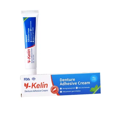 Y-Kelin-Crème Adhésive pour Prothèse Dentaire Colle de Maintien pour le Bain pour Fausses Dents