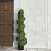 American Boxwood Spiral Topiary 47" - Plastic